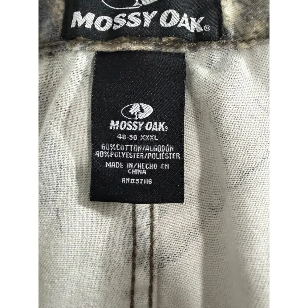 Mossy Oak Mens XXXL Camo Hunting Pants Elastic Waist Cargo Pockets